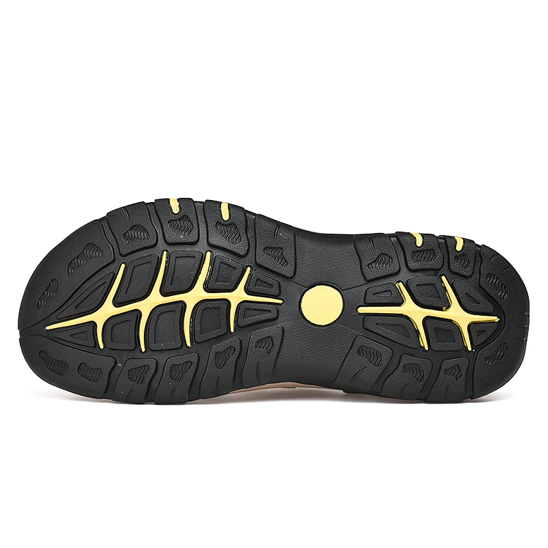 

Sandalias De Caballero Summer Men's Sandals Slippers Genuine Leather Men Beach Roman Sandal Man Outdoor Hiking Sneakers Big Size