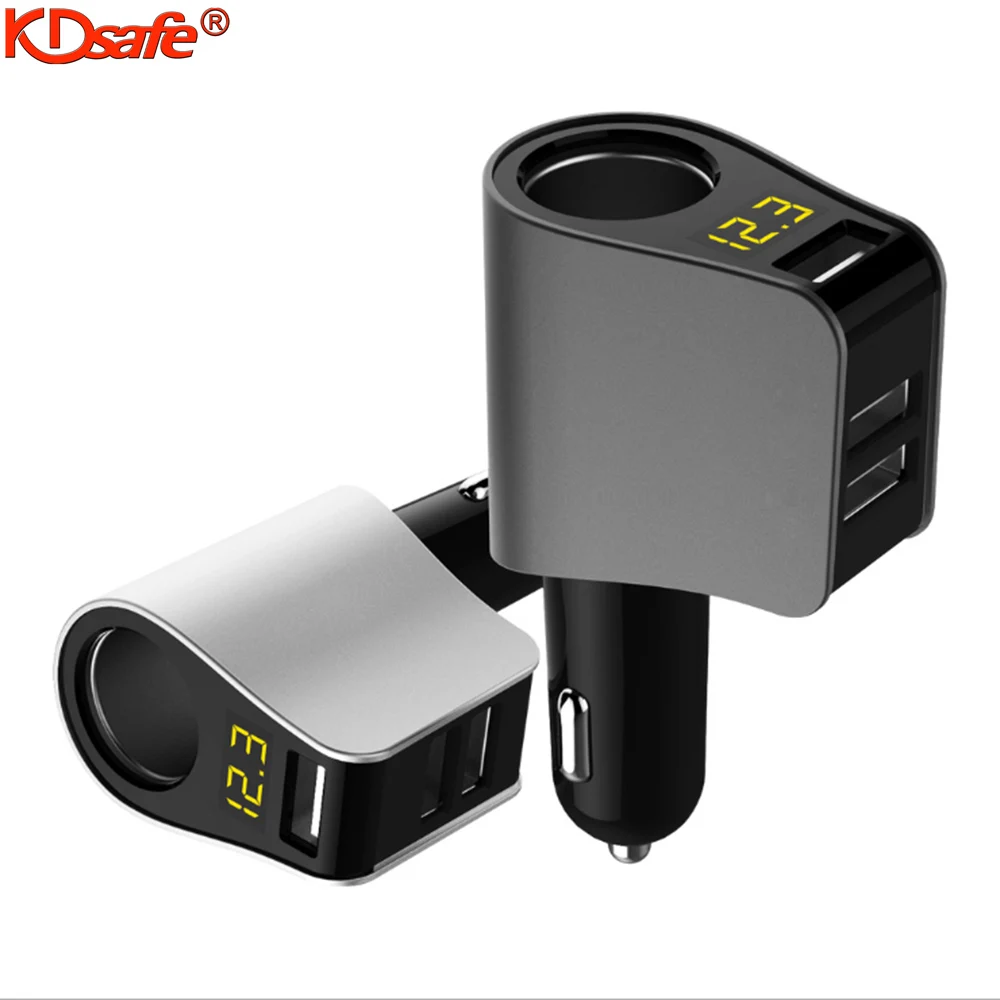 Прикуриватель KDsafe с 3 USB-портами автомобильное зарядное устройство QC3.0 адаптер в