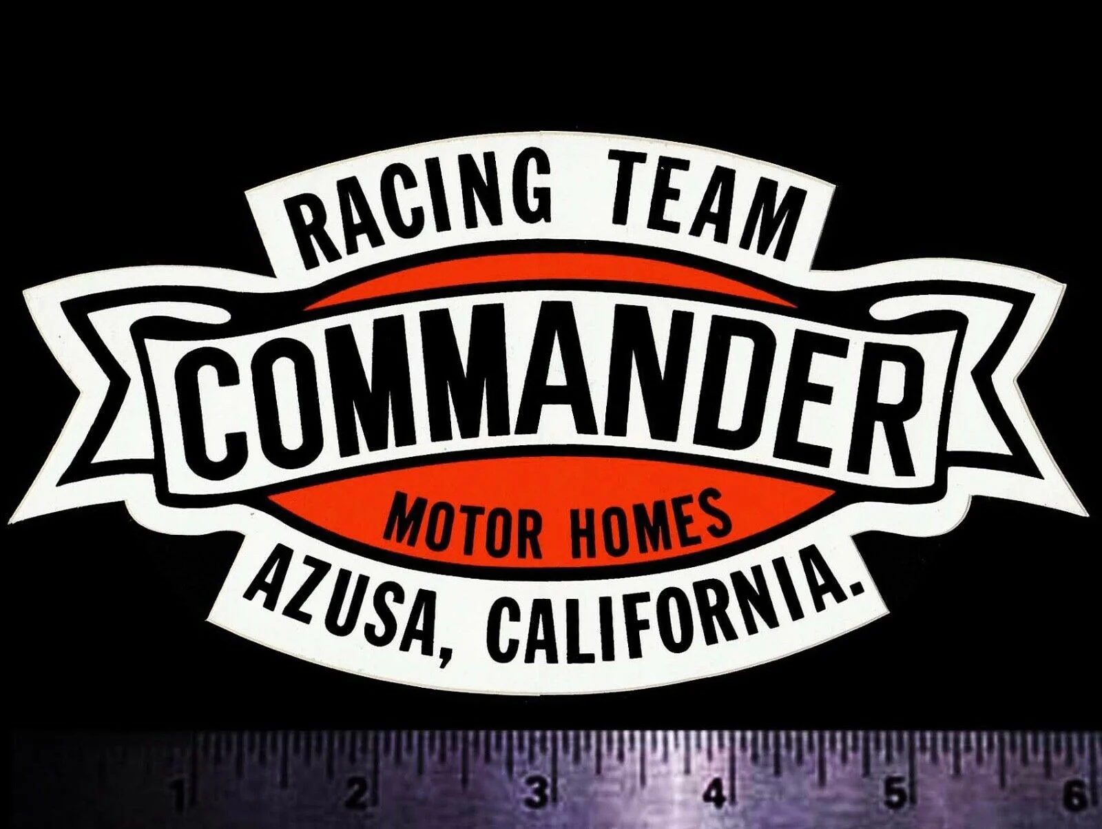 Для x2 COMMANDER Racing Team Azusa calif. оригинальная винтажная наклейка 1970s|Наклейки на
