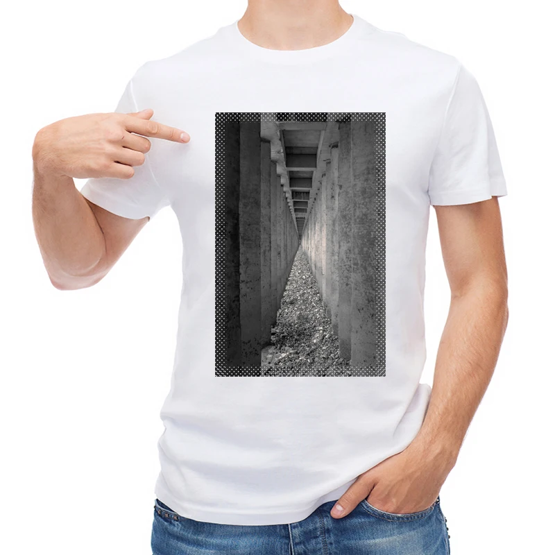 

TEEHUB Fashion Infinity Men T Shirt Vintage Straight Road Printed Casual T-shirt Short Sleeve O-Neck Tops Funny Tees