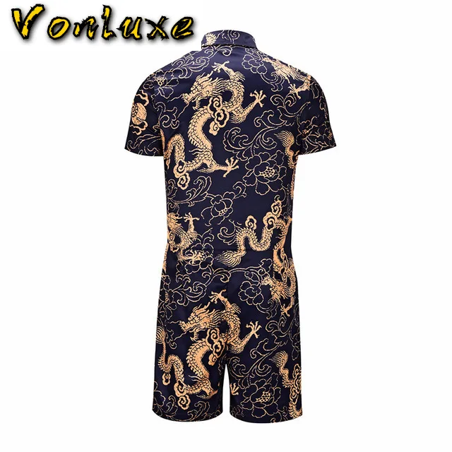 Комбинезон для мужчин летний комбинезон с длинными рукавами принтом в виде