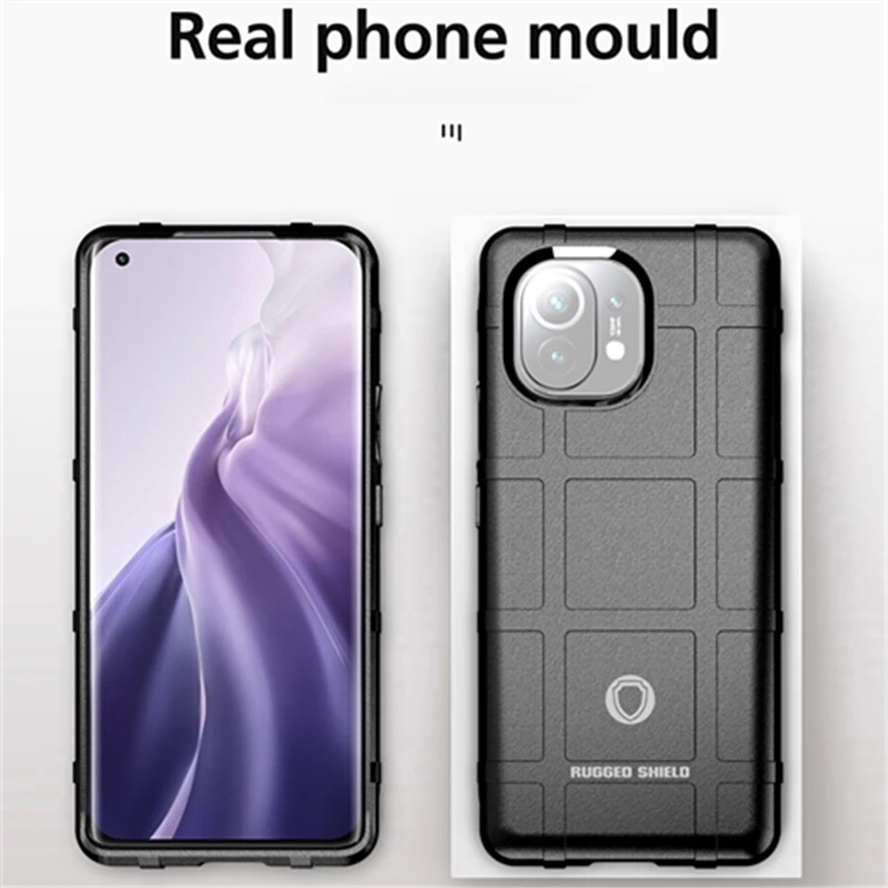 

Strong Protection Silicone TPU Case for Xiaomi Mi 11 Mi11 Xiaomi11 Anti-Slip Cell Phone Accessories Cover Fundas