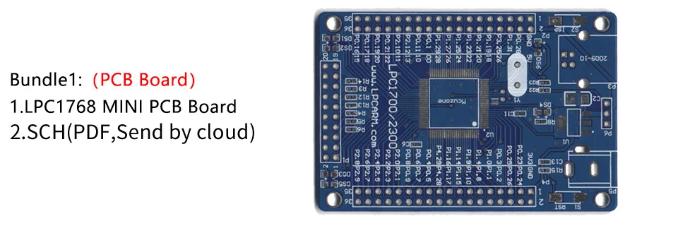 LPC1768 мини плата 100 МГц Cortex-M3, USB, EMAC, UART, SPI, igc, ADC, DAC, SD NXP GPIO CAN