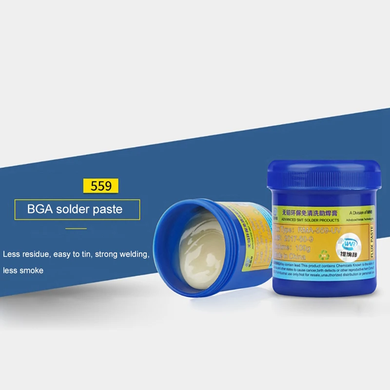 100g RMA 559 UV BGA паяльная флюсовая паста свинцово без галогена примесей чистый