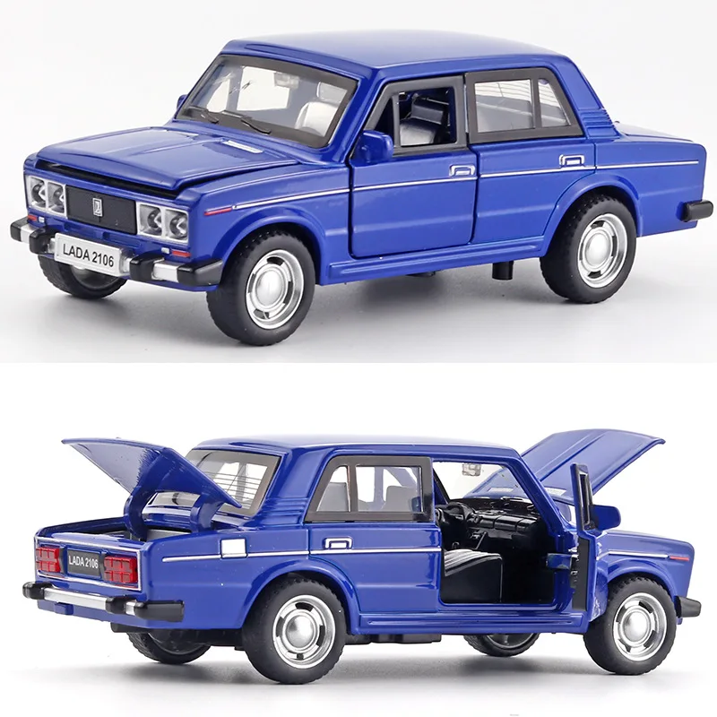 Модель российского автомобиля LADA в стиле ретро модель из сплава 1/32 детская литая