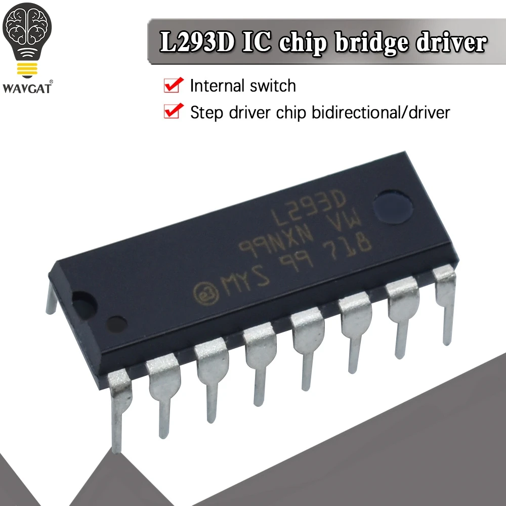 5 шт. L293 L293D DIP DIP16 DIP-16 IC драйвер двигателя Чип привода PAR PusH Pull 4-канальный модуль IC чипы