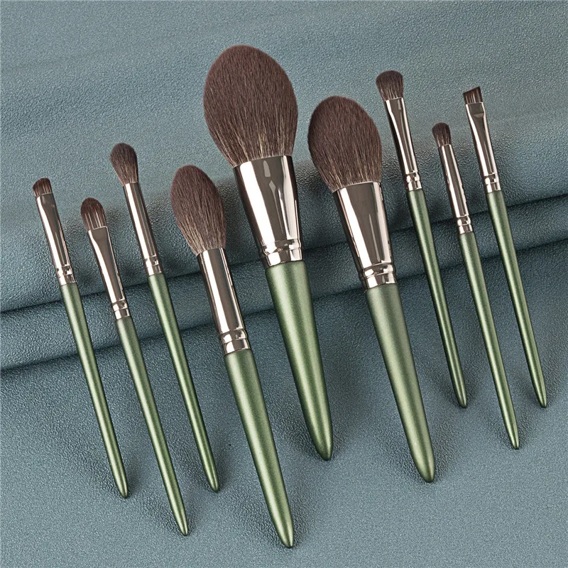 

9pcs/set Makeup Brushes Set For Foundation Blush Eyeshadow Concealer Powder Lip Make Up Cosmetics Brush Makeup Pen