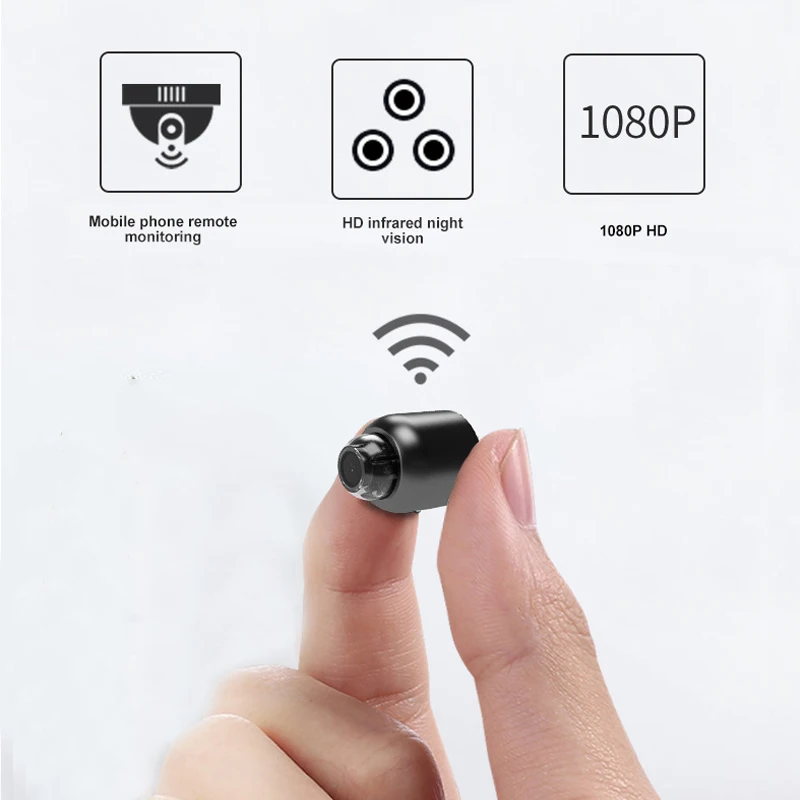 Мини Камера Беспроводной Wi Fi 1080P для наблюдения безопасности Ночное видение