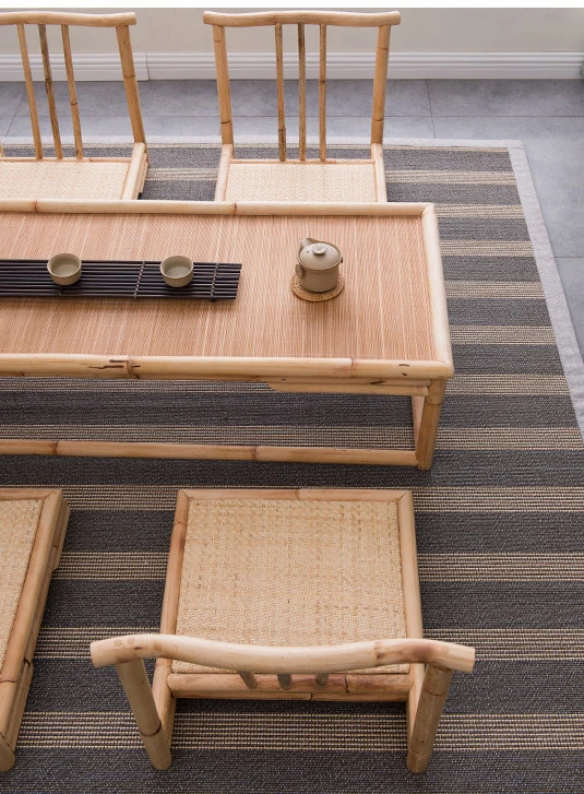 Vintage Rattan Indoor Bamboo Furniture Floor Table 100*40cm Asian Style Tatami Coffee/tea Living Room Low Tea |