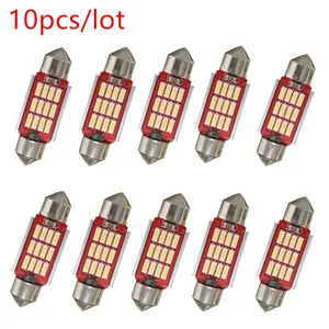 10x36 мм 39 мм 42 мм Светодиодная купольная лампа 12 светодисветодиодный Дов s 4014 SMD Canbus внутренняя лампа C10W фестон без ошибок Doom светодиодный ная лампа для чтения
