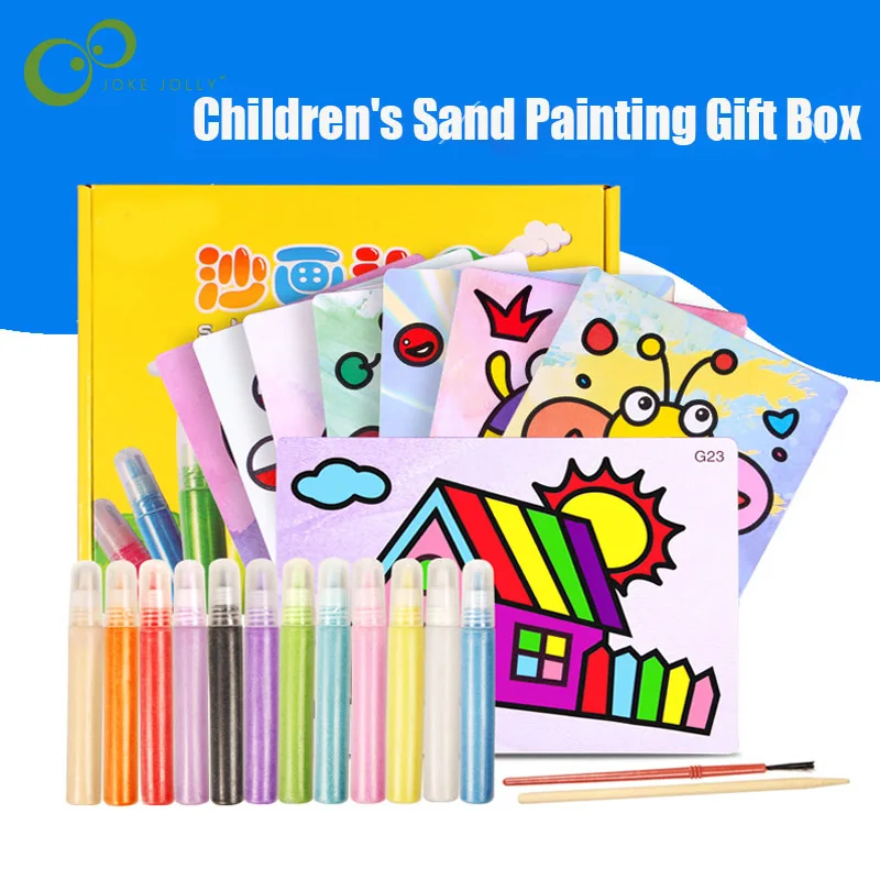12 шт./компл. детский набор для рисования по песку сделай сам картина из песка
