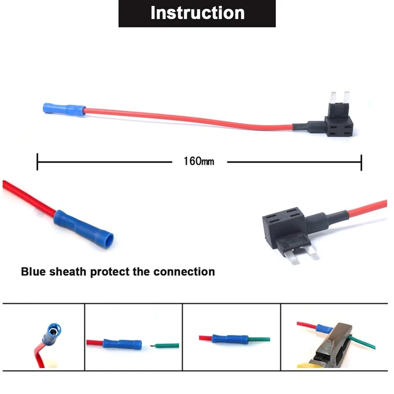 12V автомобильный адаптер предохранителя с дополнительным предохранителем