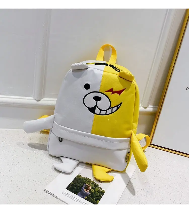 Аниме Danganronpa Dangan Ronpa Monokuma нейлоновый рюкзак большой емкости Студенческая школьная сумка Mochila Feminina рюкзак для путешествий