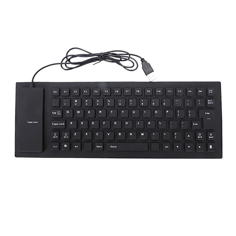 AAAJ-Portable USB Keyboard Russian Version Flexible Water Resistant Soft Silicone Mini Gaming for Tablet Computer Lapto | Компьютеры и