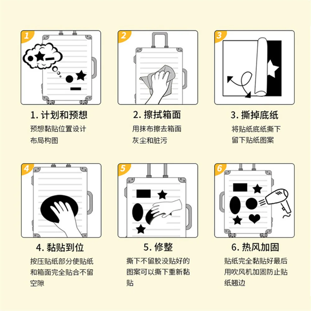 10/30/50 Uds de dibujos animados FANTASMA EN LA Shell port&aacute;til Doodle coche personalizado refrigerador taza de agua adhesivo decoraci&oacute;n venta al por mayor-5