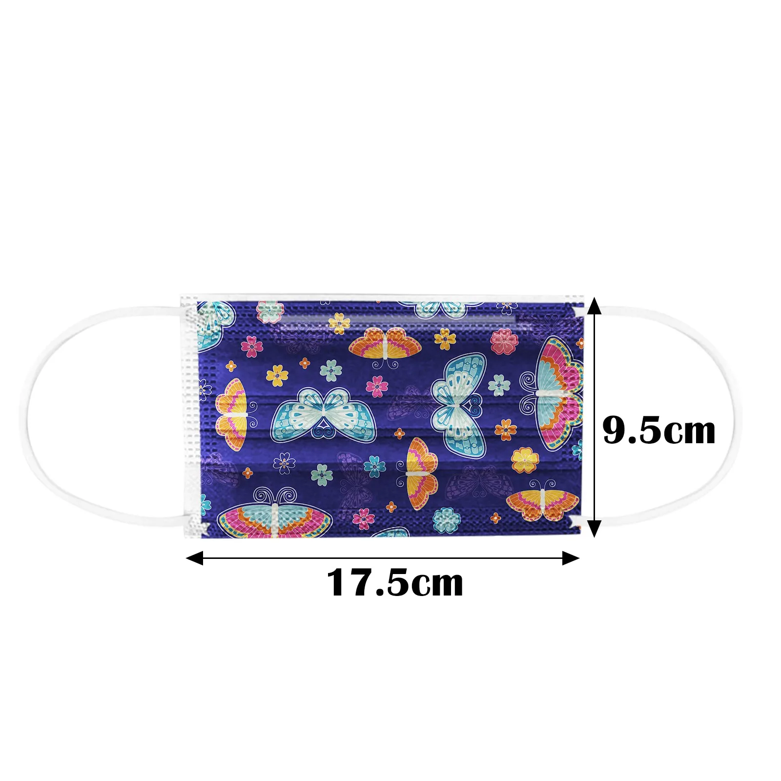

10Pcs Flowers Disposable Protective Masks Non-woven 3layer Face Mask Breathable Disposable Earband Adult Mouth Mask Mascarilla