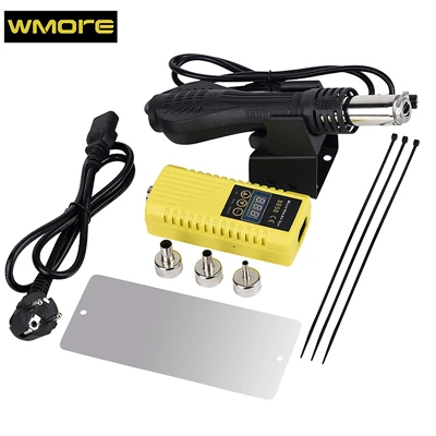 Yellow WMORE микро горячий Воздушный пистолет 8858 BGA паяльная станция 700 Вт 220 В тепловой пистолет горячий воздух воздуходувка керамический нагреватель паяльная станция наборы - Цвет: Yellow