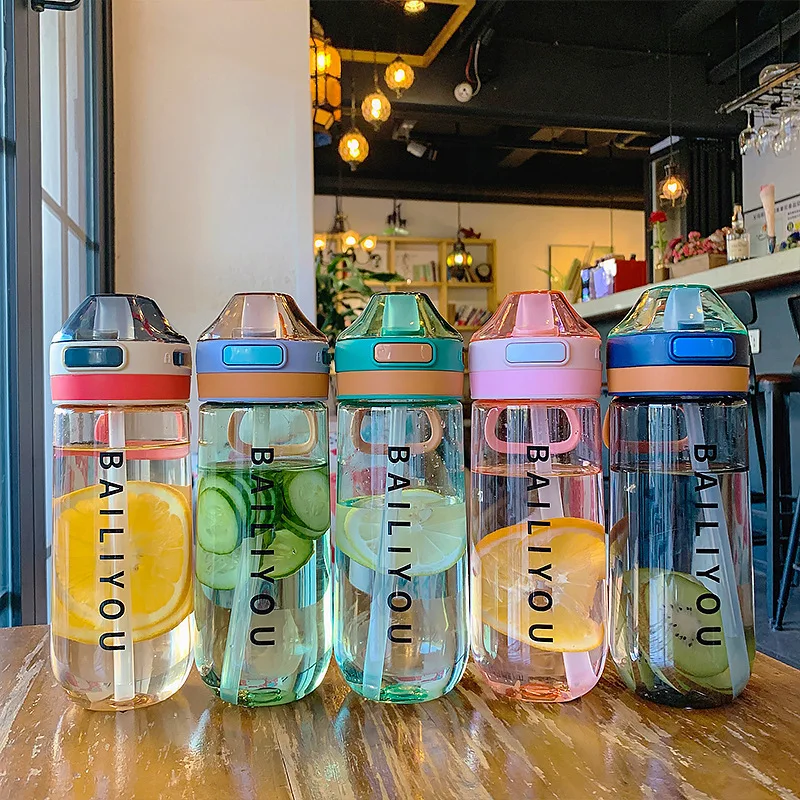 Бутылки для воды 500 мл шейкер герметичные Спорт на открытом воздухе прямая с