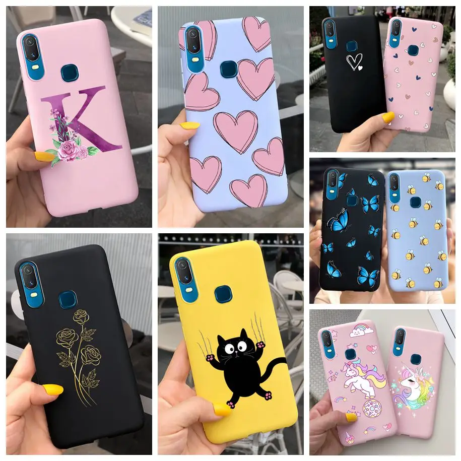 Чехол для Vivo Y11 2019 с надписью Love Heart мягкий чехол из ТПУ телефона Y17 Y15 Y12 задний