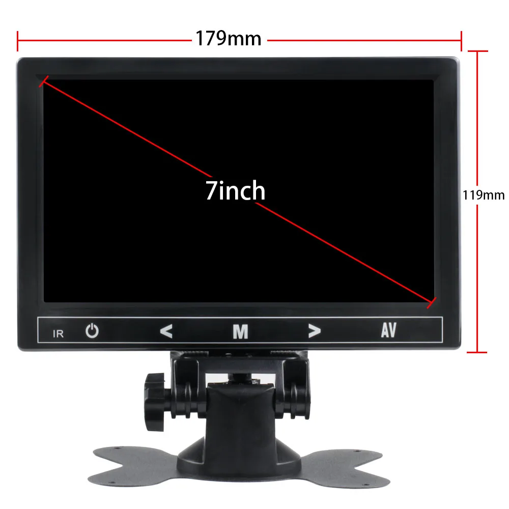7 &quotLCD HD Беспроводной автомобильный подголовник монитор HDMI/VGA/AV/USB/SD TV &amp PC 2