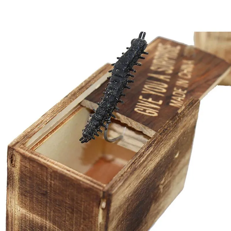 Забавная коробка для отпугивания деревянная шуточка паук скрытый чехол розыгрыш