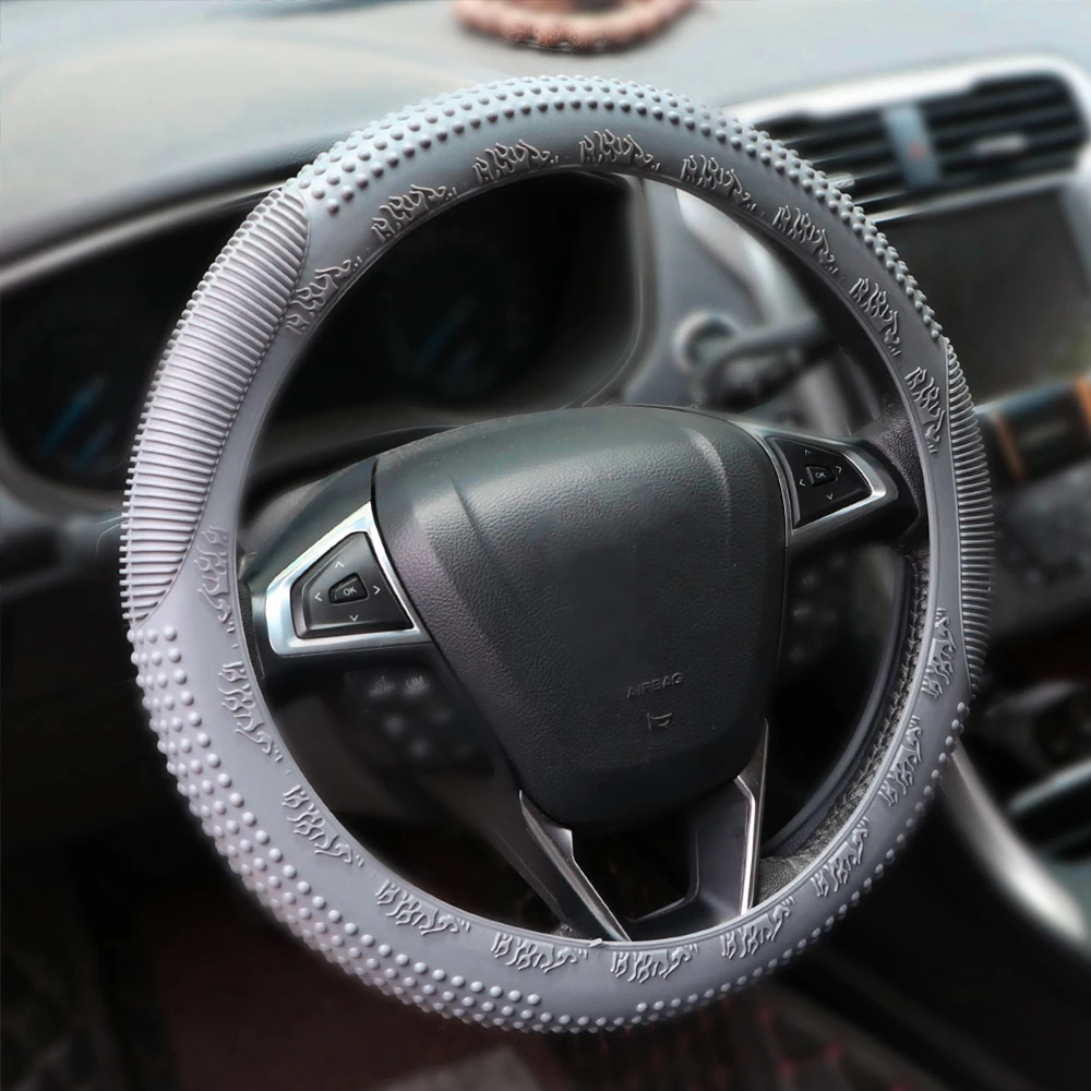 YOSOLO противоскользящие универсальные чехлы для рулевого колеса автомобиля силиконовые автомобильные декоративные Чехлы для рулевого колеса