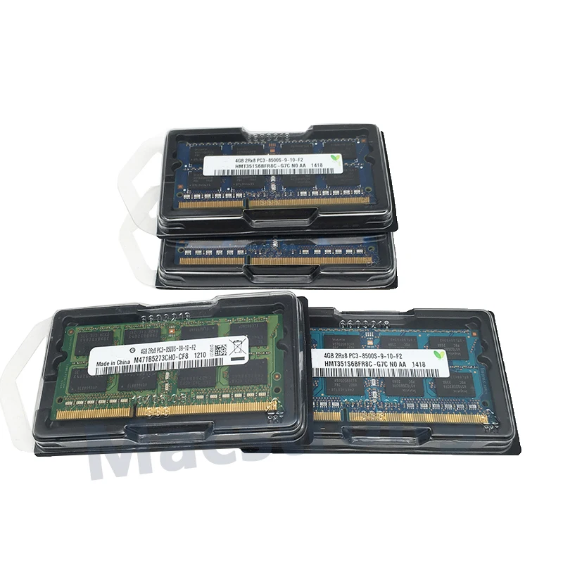 Оригинальный новый телефон 4 Гб 1 5 в DDR3 1066 МГц для MacBook Pro A1278 A1286 ОЗУ PC3-8500S A1297 модуль