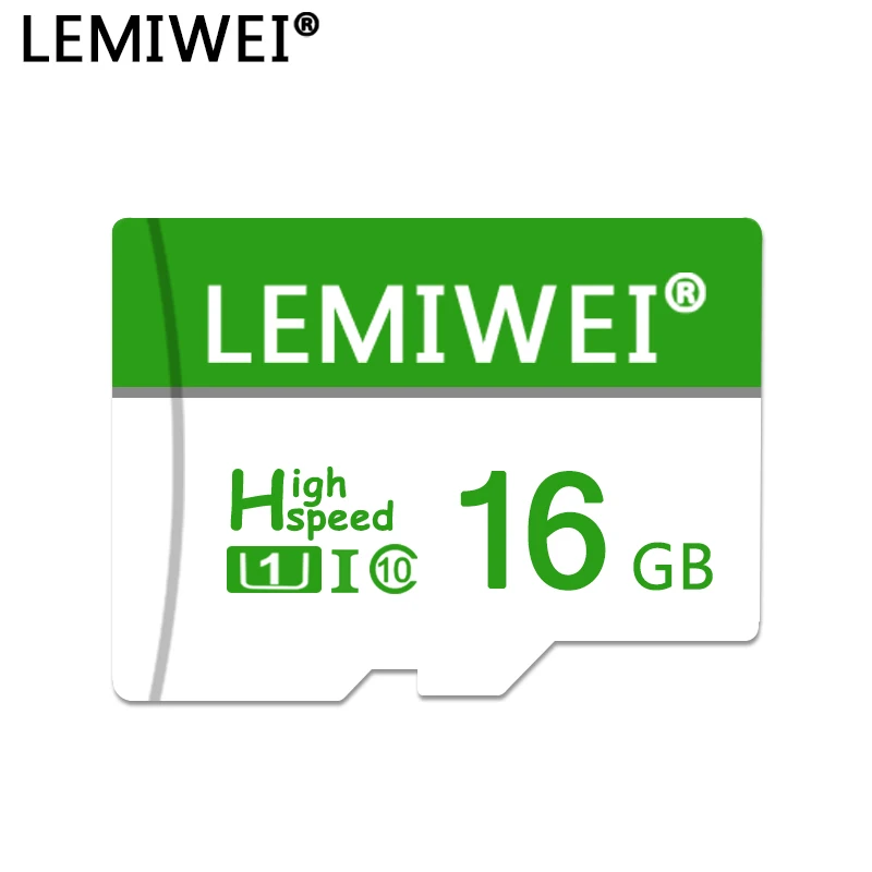 Класс 10 карта памяти 64 ГБ 32 16 8 TF флэш LEMIWEI высокоскоростная U1 C10 для телефона|Карты