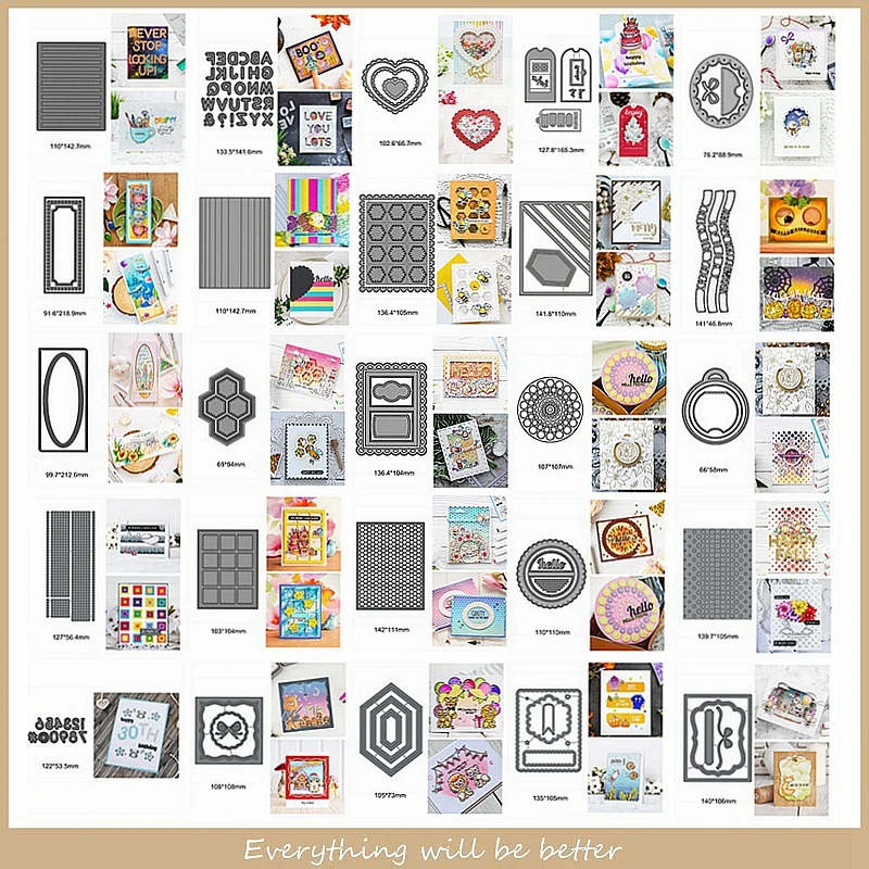 

Number A-Z Letter Lace Square Round Irregular Figure Honeycomb Frame Metal Cutting Dies New Stencils Decorate Cards Scrapbook