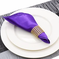 10pcs 30x30cm square satin table napkins handkerchief for weddingsparty events hotels and restaurants decorations supplies