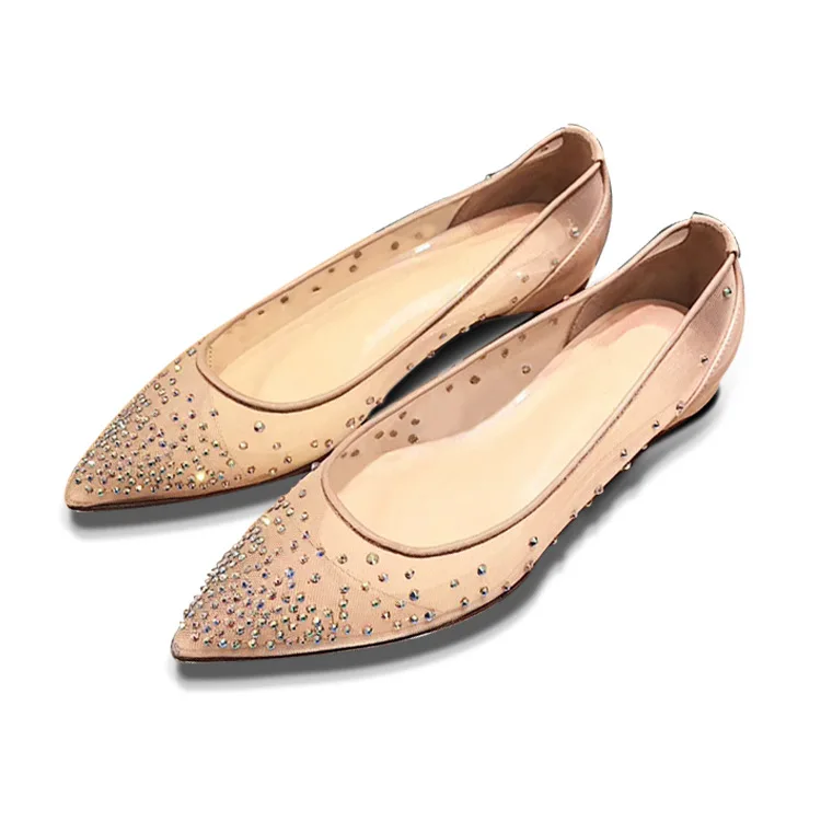 

2020 Women's High Heel Rhinestone Mesh Pumps