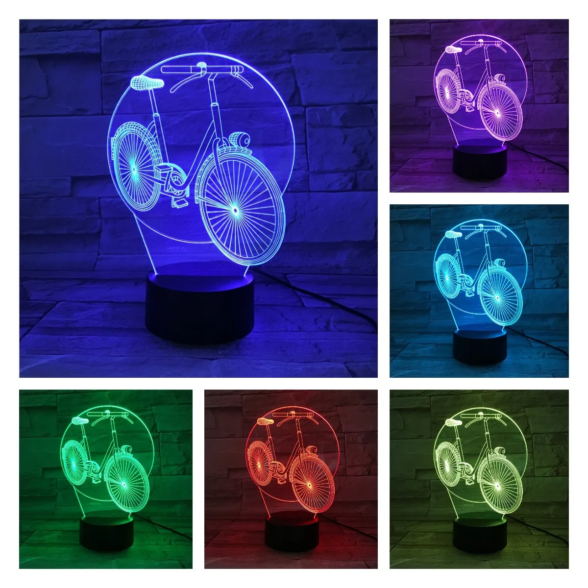 

Nighdn 3d Lamp Creative Night Light Bicycle Toy Lights Kids Birthday Present Bedroom Decoration Holiday Gifts for Friend