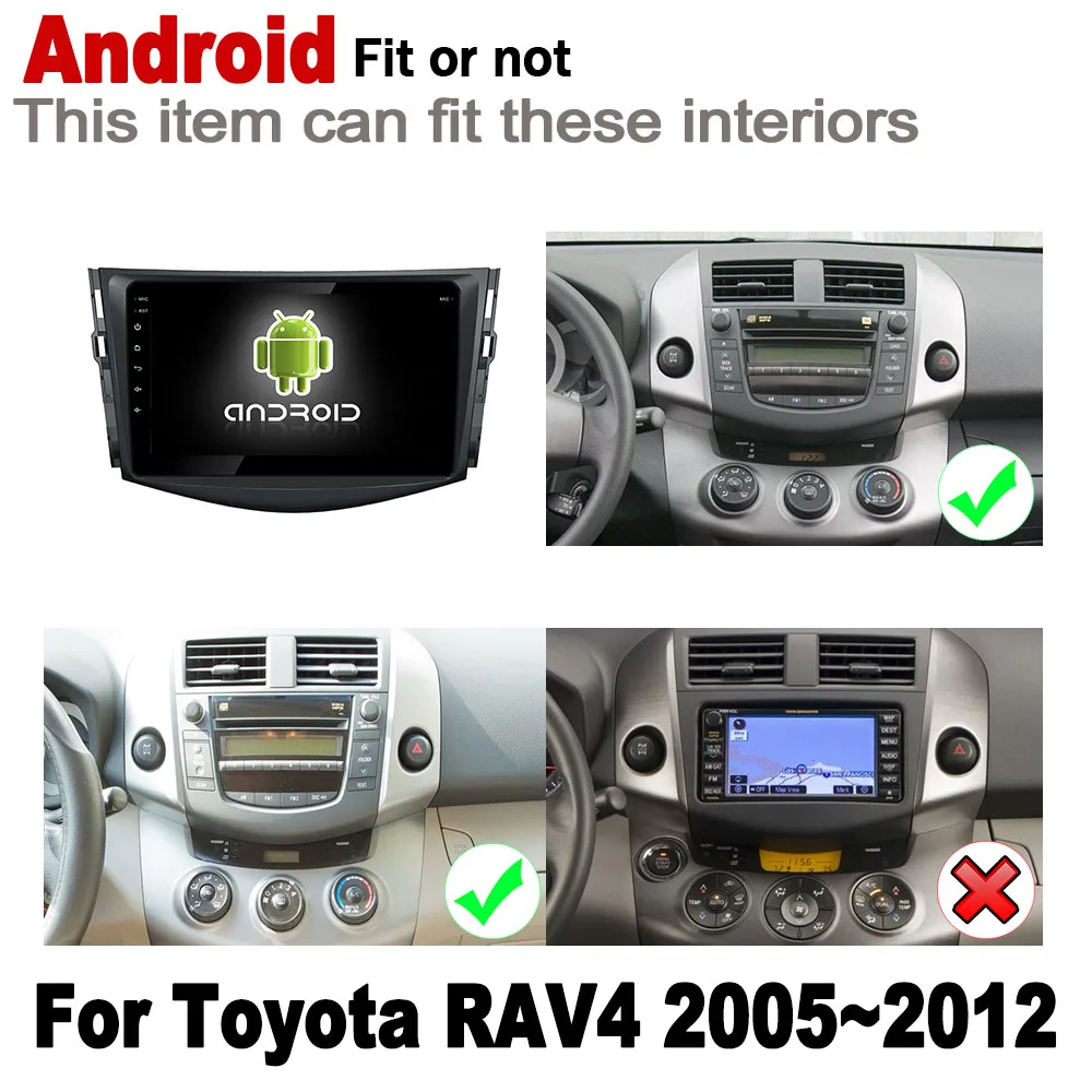 ZaiXi IPS 2 din Автомобильный dvd плеер Android для Toyota RAV4 2005 ~ 2012 GPS навигация Мультимедийная