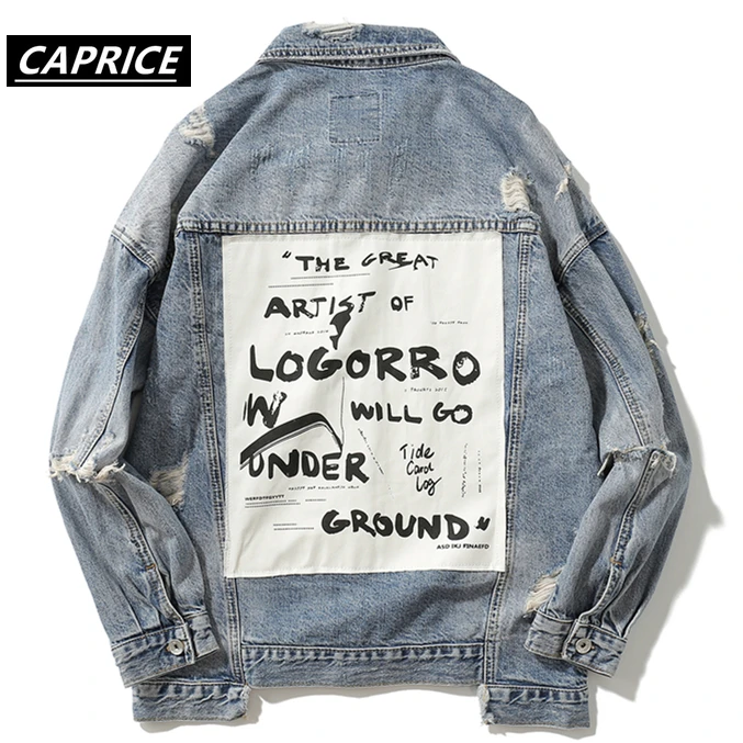 Мужские джинсовые куртки уличная одежда новинка 2019 в стиле хип хоп повседневные