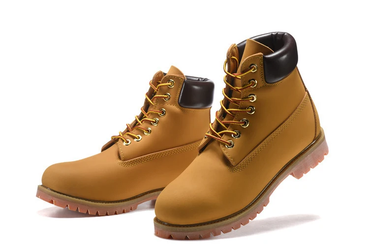 

Men and Women's boots couples general shoes Classic Wheat Autumn Yellow Ankle Leather Timber Casual Oversea Simple Version