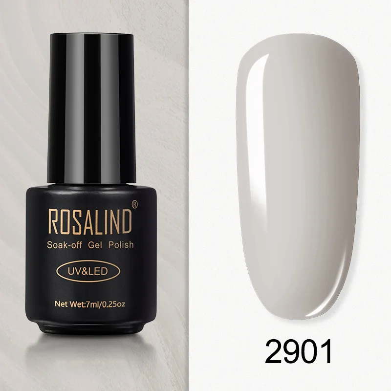 

ROSALIND Hybrid Varnishes 7ml Gel Nail Polish All For Manicure Semi Permanent UV Gel Nail Lacquer Soak Off Top Base Coat
