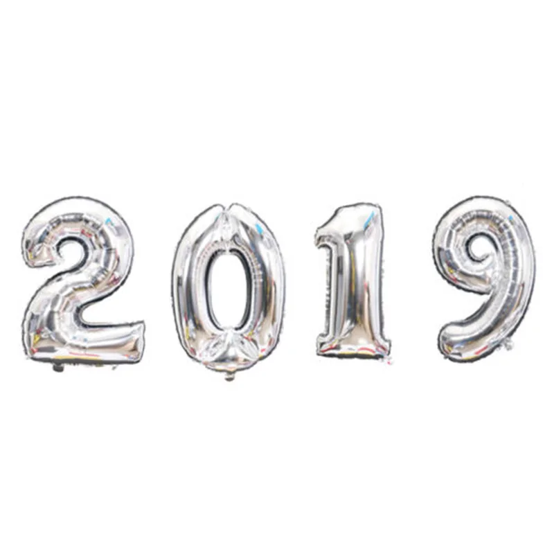 Праздничный Декор 2019 с новым годом Самонадувающийся фольгированный воздушный