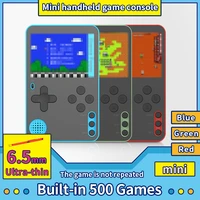 ultra thin retro portable mini handheld video game players game consoles with 500 games consolas de jogos de v%c3%addeo gift for kids