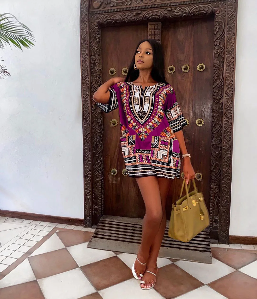 Дашики модный дизайн Африканский Традиционный принт хлопковые футболки для