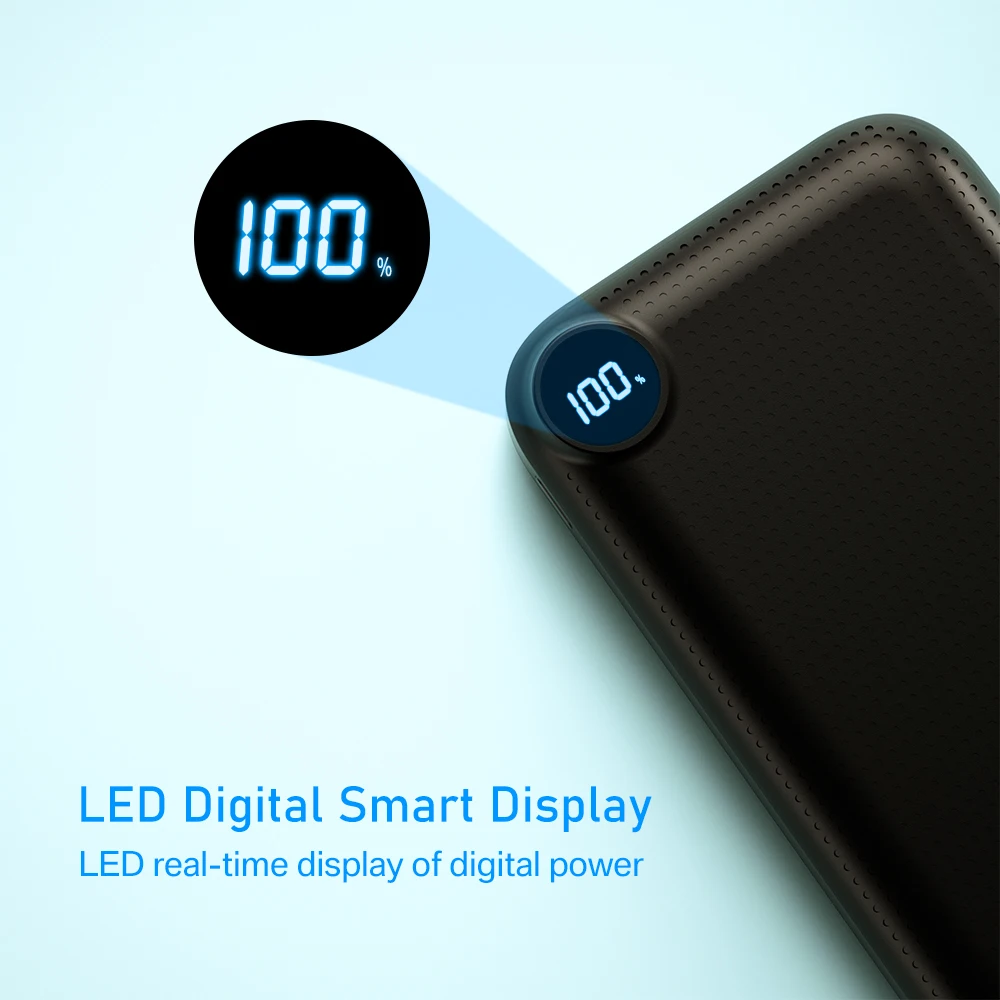 

Portable Charger Power Bank 10000mAh 20000mAh External Battery LED QC3.0 PD Fast Charge PowerBank 10000 20000 mAh For Xiaomi mi