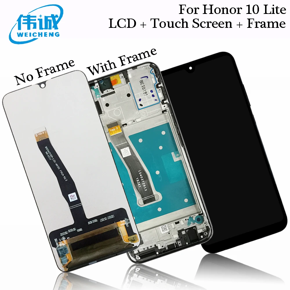 Сенсорный ЖК-экран 6 21 дюйма для Huawei Honor 10 Lite дигитайзер с рамкой HUAWEI дисплей HRY-LX1
