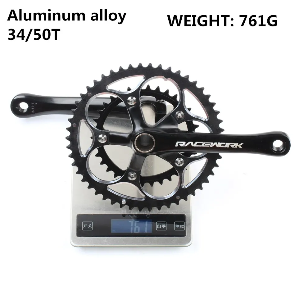 RACEWORK ROAD Crankset 170 мм 110 BCD цепь корона 34T 50T алюминиевый сплав сталь с нижним