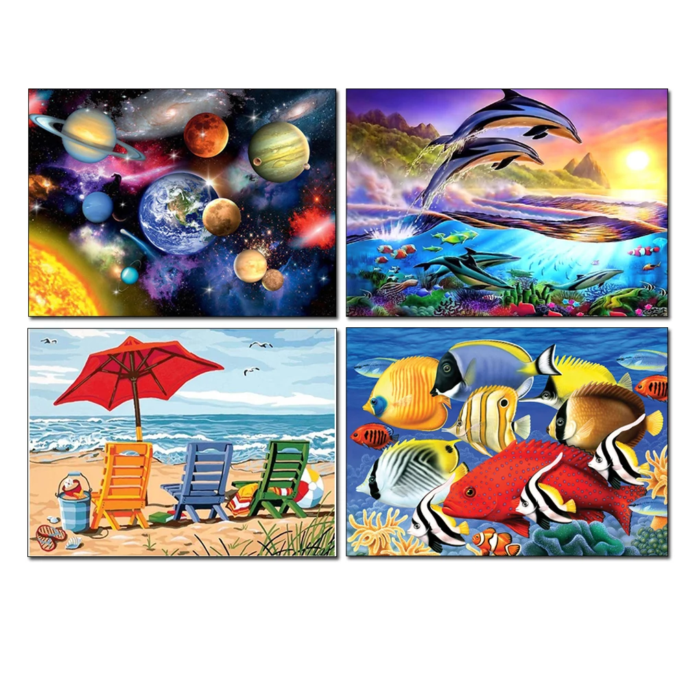 5D алмазная живопись пейзаж вышивка своими руками из бисера Крест игла ручной