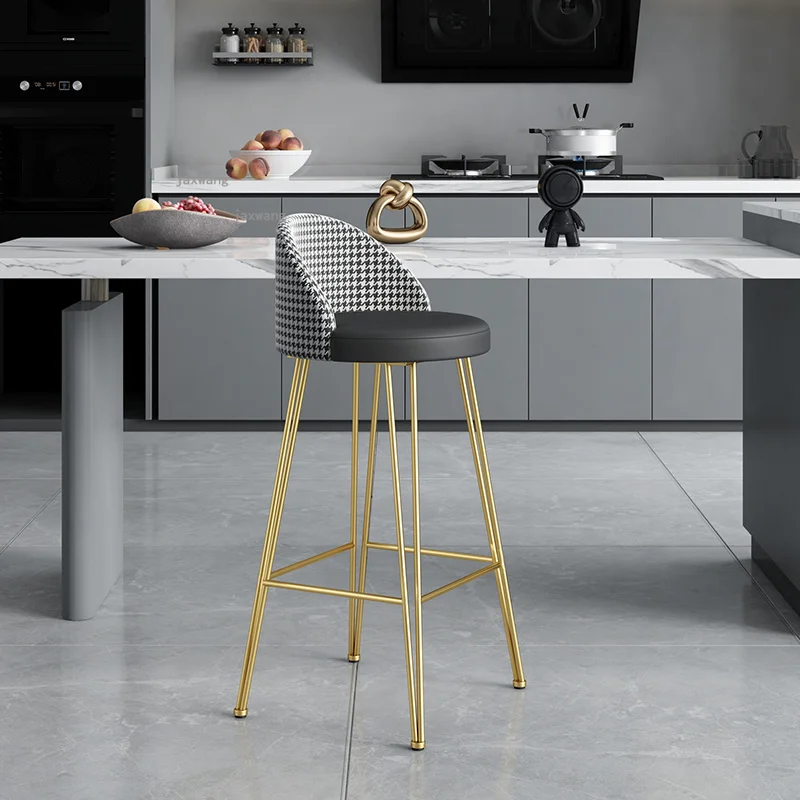 Скандинавская спинка для гостиной ресторана барные стулья простой современный