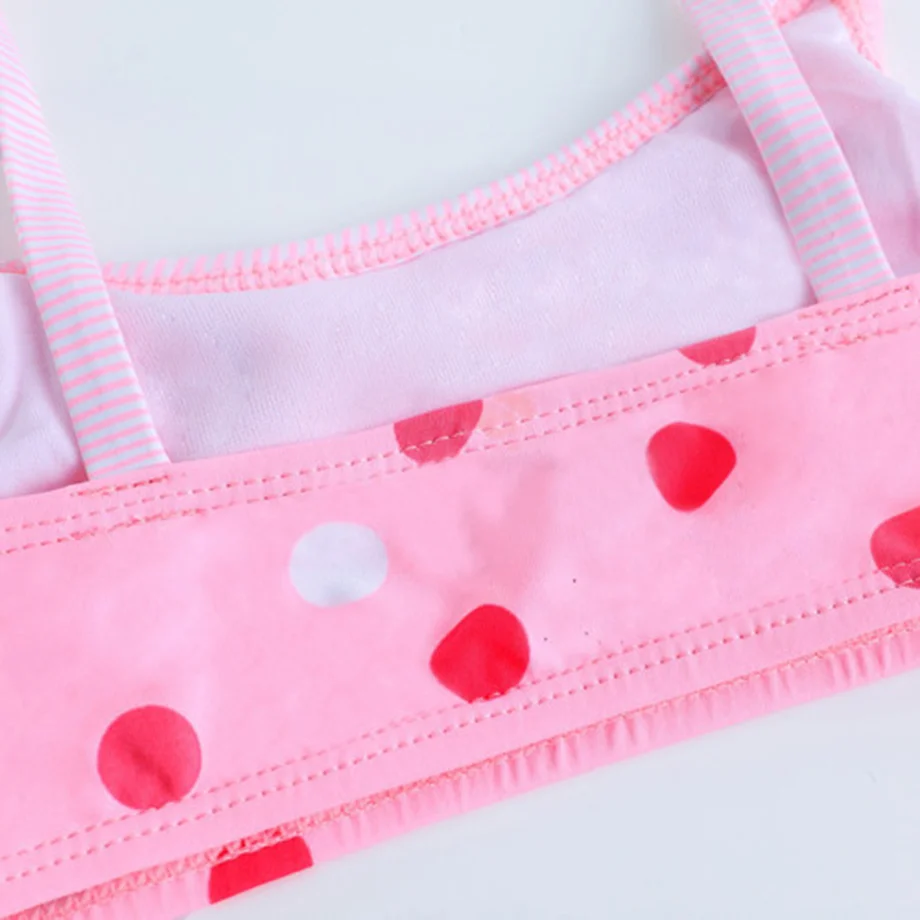 Женский раздельный купальник детский из двух предметов комплект бикини в