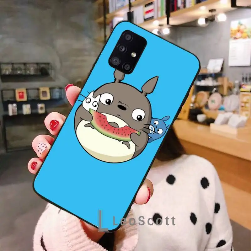 

Totoro Phone Case For Samsung A32 A51 A52 A71 A50 A12 A21S S10 S20 S21 Plus Fe Ultra