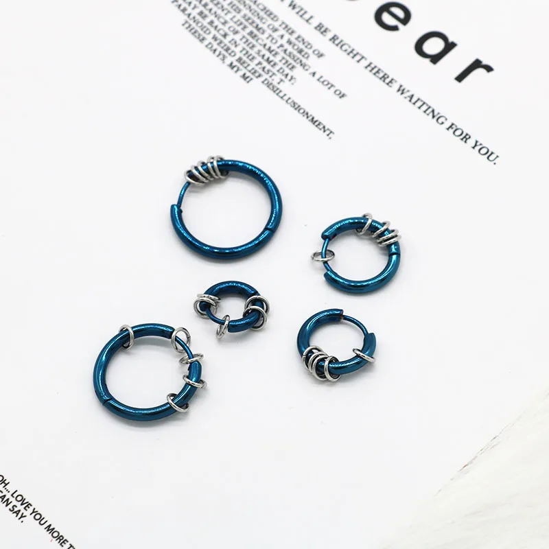 Новое поступление серьги гвоздики из нержавеющей стали круглые подвески для