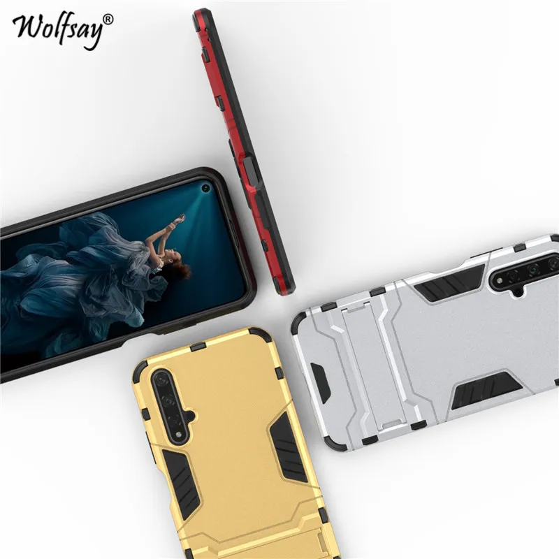 

For Huawei Nova 5T Case Shockproof Robot Rubber Hard Back PC Phone Case For Huawei Nova 5T Protective Cover For Huawei Nova 5T