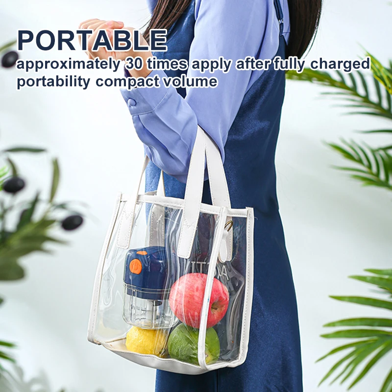 

Electric Mini Garlic Press Portable Crusher Squeezer Chopping Garlic Cutting Agitator Mashed Garlic Machine