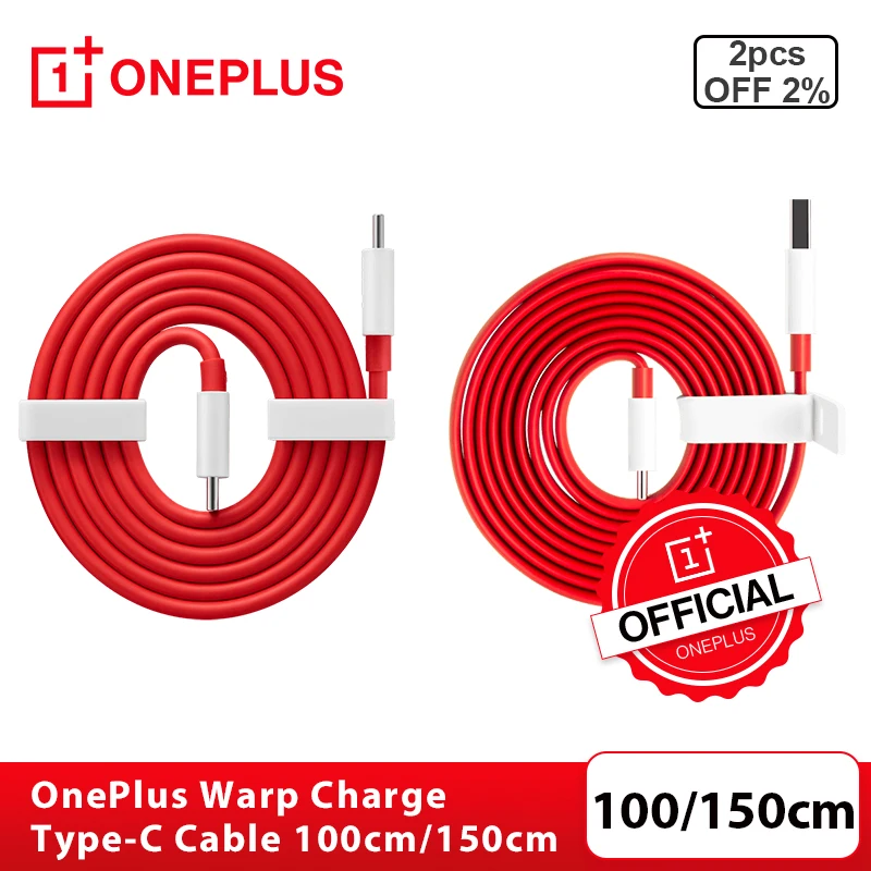 

Оригинальный кабель OnePlus Warp Charge Type-C и кабель Type-C на Type-C 100 см для OnePlus 8T 7 7 Pro 8 8 Pro Nord N10